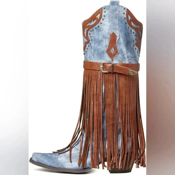 👢BRAND NEW popular BOOTS SALE shoes super comfortable trendy high heel 👢 - Picture 5 of 6